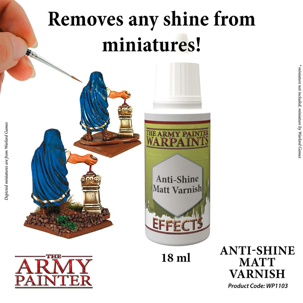 The Army Painter - Warpaints Effects: Anti-Shine Matt Varnish, 18Ml./0.6 Oz