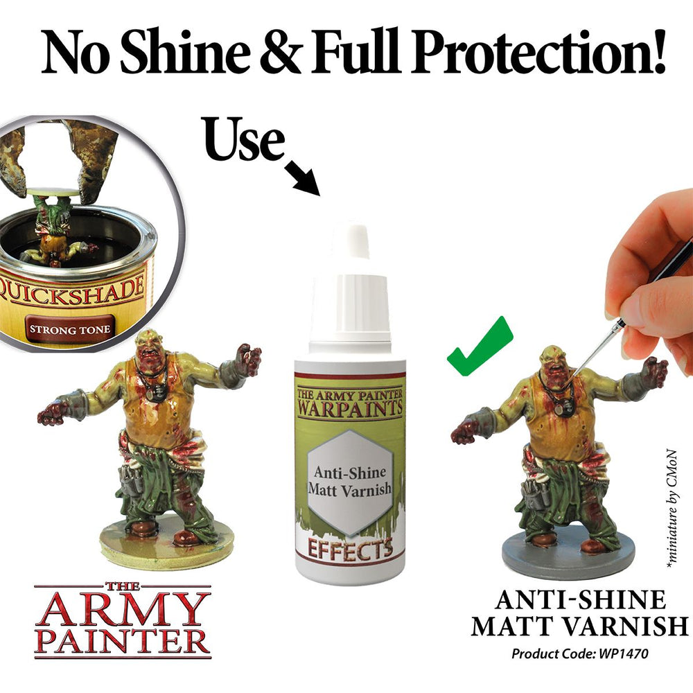 The Army Painter - Warpaints Effects: Anti-Shine Matt Varnish, 18Ml./0.6 Oz