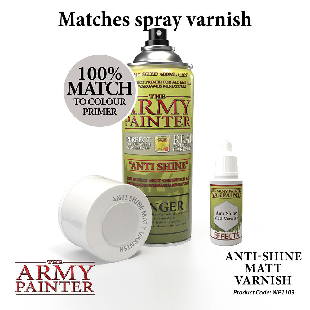 The Army Painter - Warpaints Effects: Anti-Shine Matt Varnish, 18Ml./0.6 Oz