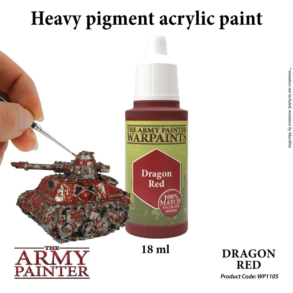 The Army Painter - Warpaints: Dragon Red, 18Ml./0.6 Oz