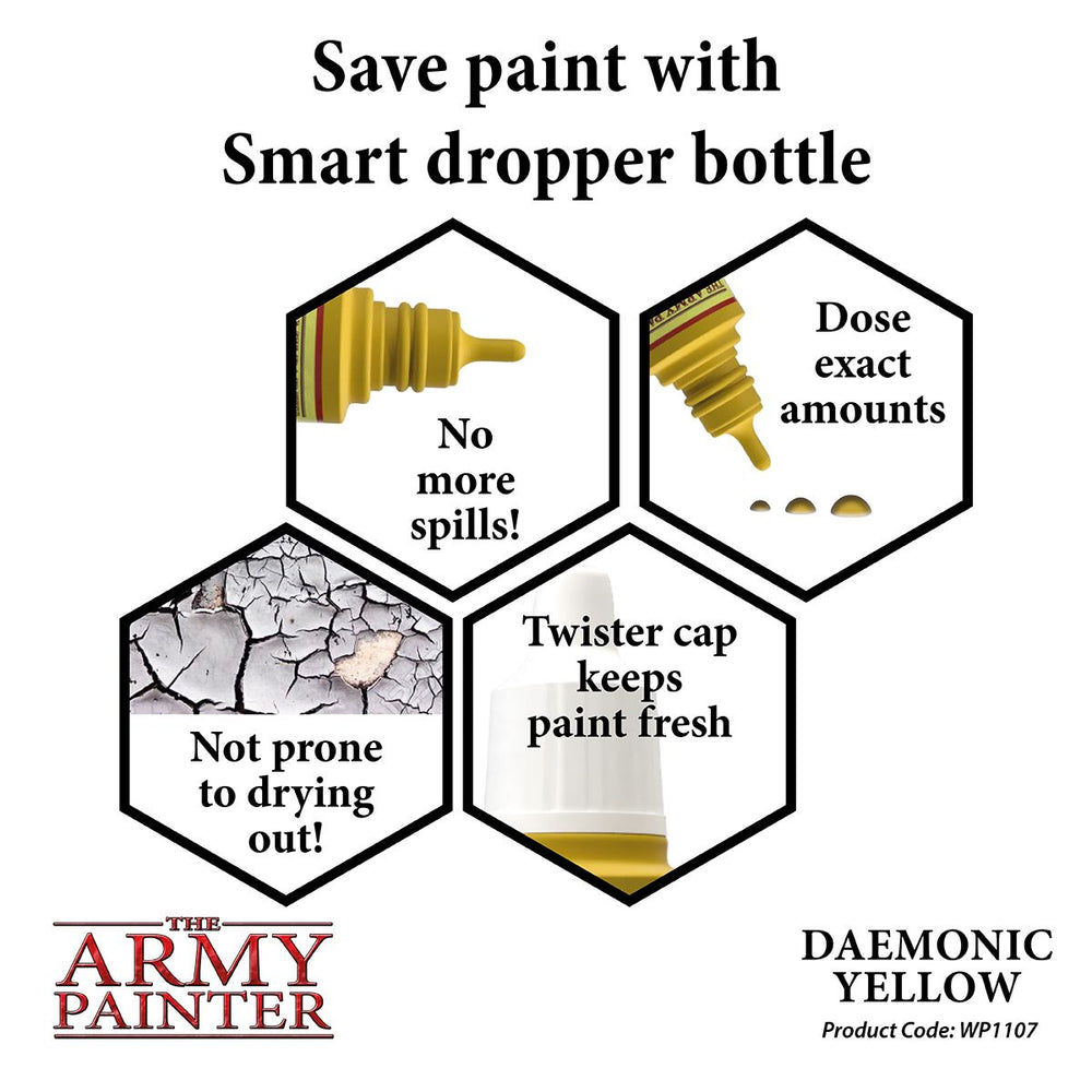 The Army Painter - Warpaints: Daemonic Yellow, 18Ml./0.6 Oz