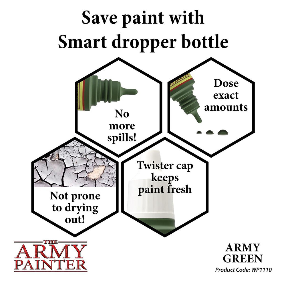 The Army Painter - Warpaints: Army Green, 18Ml./0.6 Oz