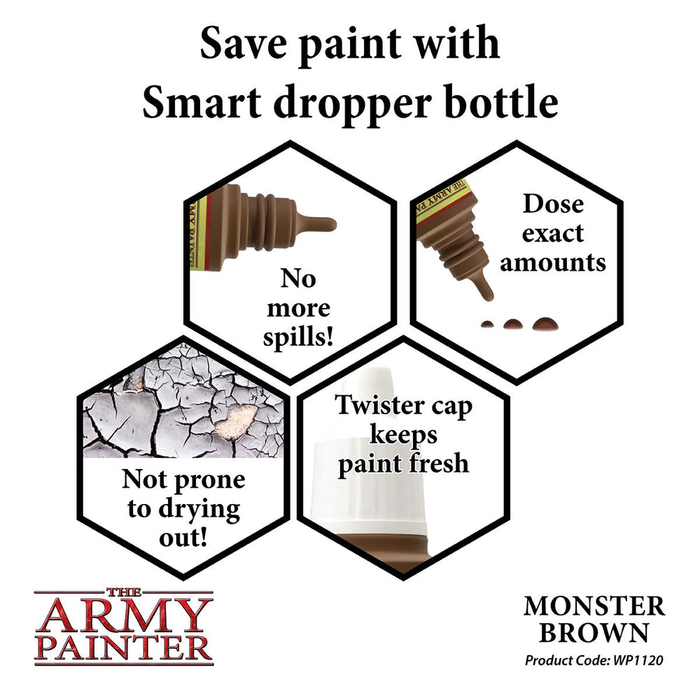 The Army Painter - Warpaints: Monster Brown, 18Ml./0.6 Oz