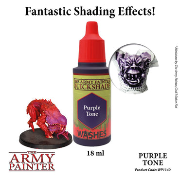 The Army Painter - Warpaints Washes: Purple Tone, 18Ml./0.6 Oz