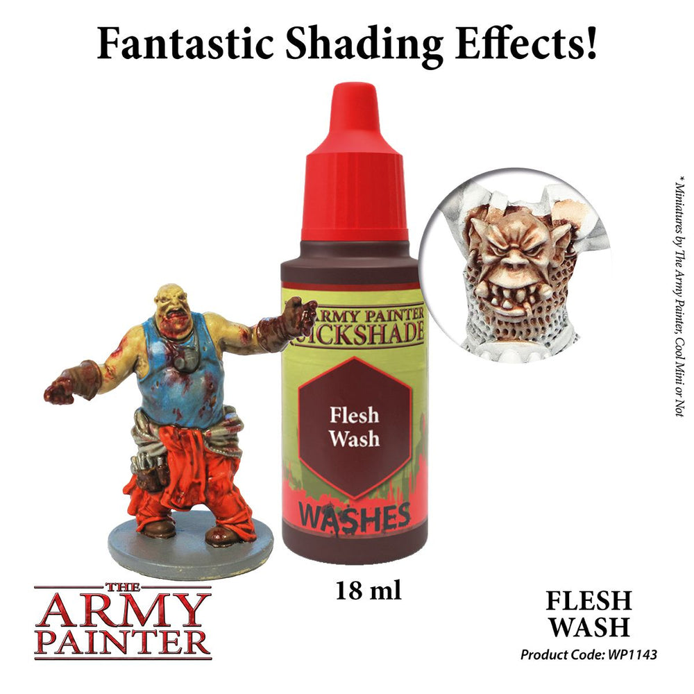 The Army Painter - Warpaints Washes: Flesh Wash, 18Ml./0.6 Oz