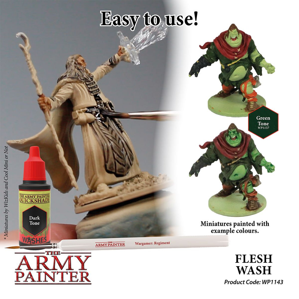 The Army Painter - Warpaints Washes: Flesh Wash, 18Ml./0.6 Oz