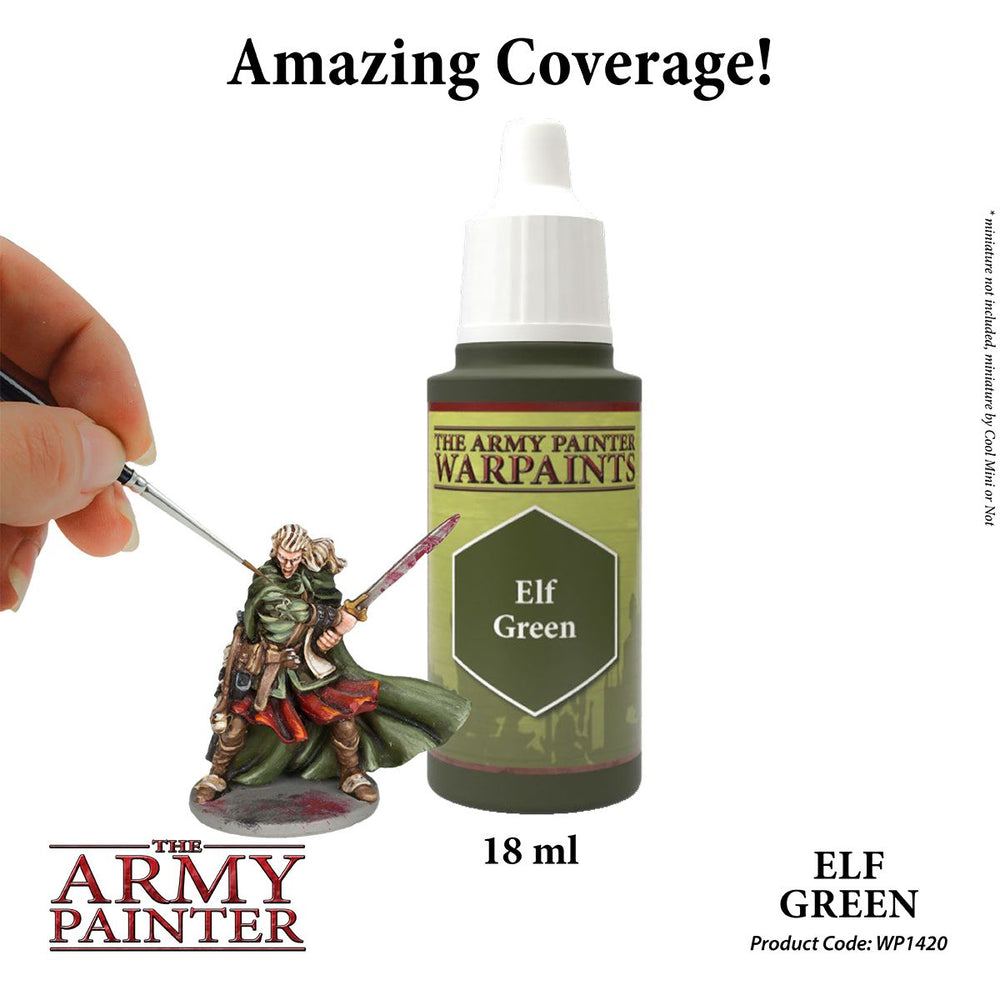 The Army Painter - Warpaints: Elf Green, 18Ml./0.6 Oz