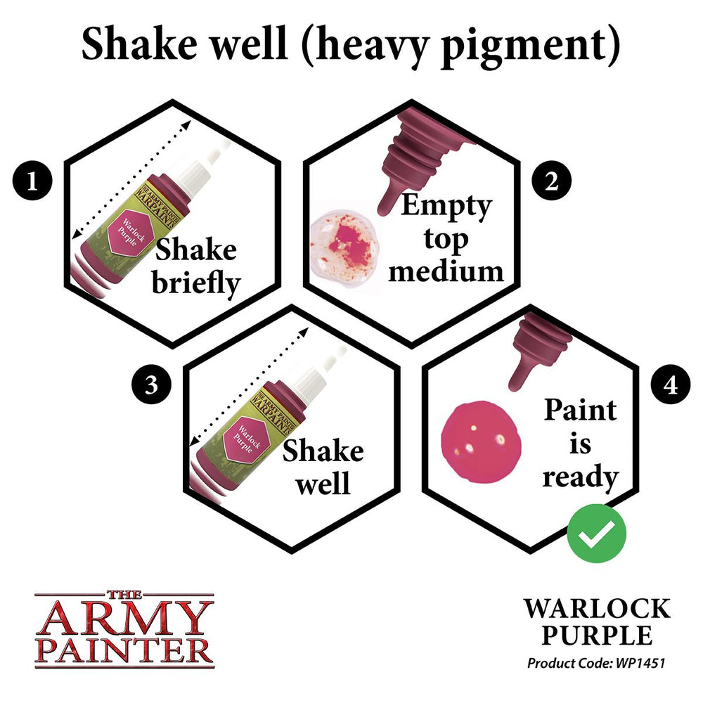 The Army Painter - Warpaints: Warlock Purple, 18Ml./0.6 Oz