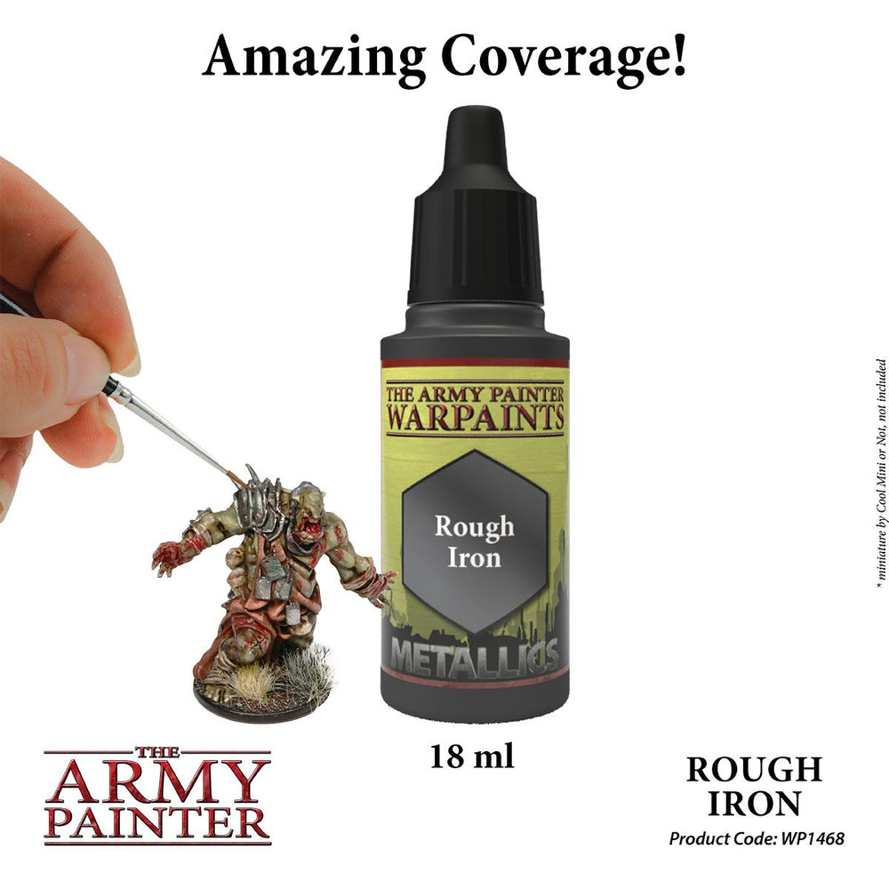 The Army Painter - Warpaints Metallics: Rough Iron, 18Ml./0.6 Oz