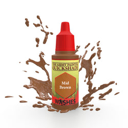 The Army Painter - Warpaints Washes: Mid Brown, 18Ml./0.6 Oz