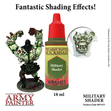 The Army Painter - Warpaints Washes: Military Shader, 18Ml./0.6 Oz