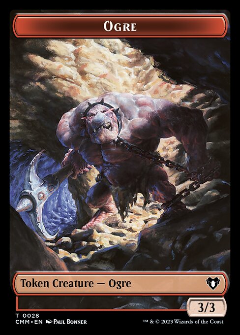 Saproling // Ogre Double-Sided Token [Commander Masters Tokens]