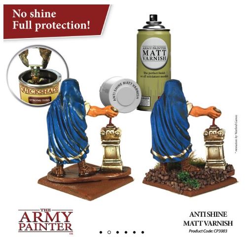 The Army Painter - Colour Spray Primer: Anti Shine Matt Varnish, 402g