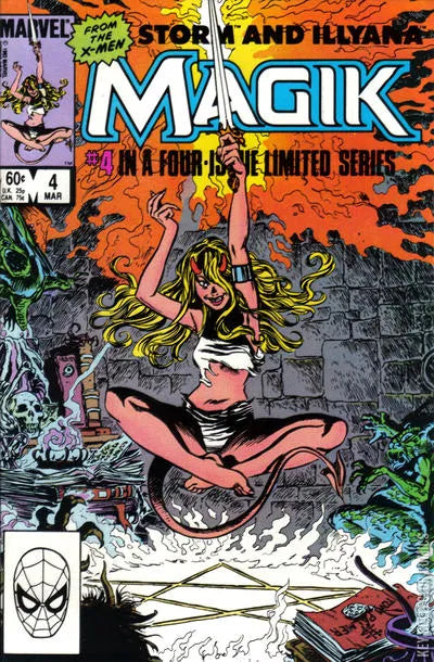 Magik #4 (1984) *KEY ISSUE* Marvel CGC 9.0 Newsstand OW/White Pages