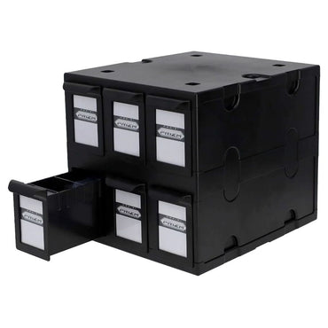 6 Drawer Card Catalog: Black