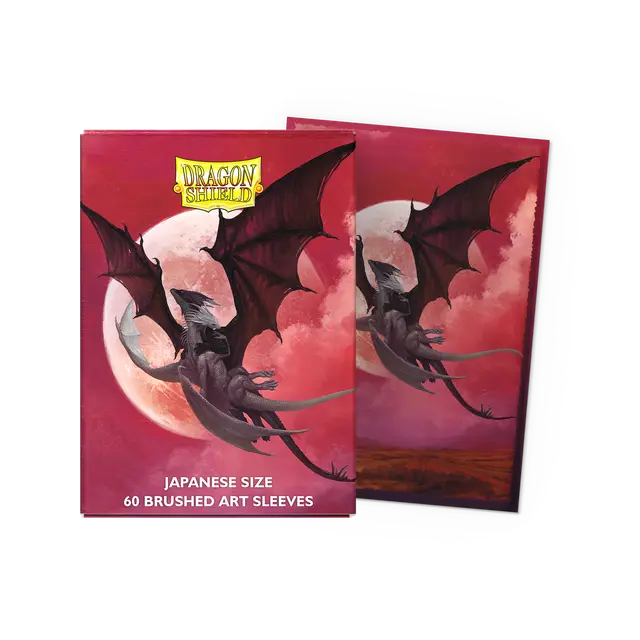 100ct Brushed Art Sleeves - Standard Size - Valentine Dragons 2024