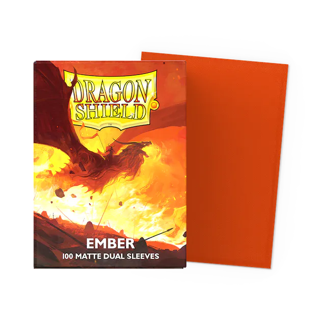 100ct Dual Matte Sleeves - Standard Size - Ember