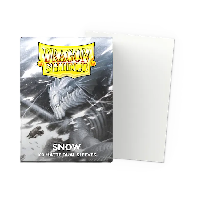 100ct Dual Matte Sleeves - Standard Size - Snow