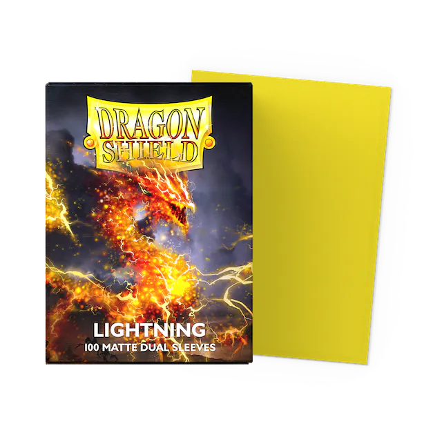 100ct Dual Matte Sleeves - Standard Size - Lightning