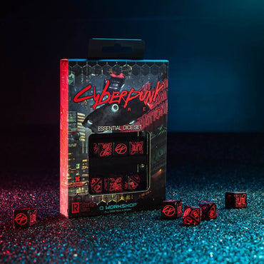 Cyberpunk Red Essential Dice Set - Blood over Chrome