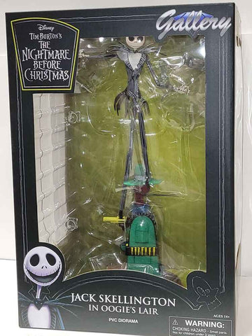 The Nightmare Before Christmas Jack Skellington in Oogie's Lair PVC Diorama