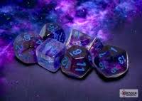 Nebula: Mega-hedral Nocturnal/turquoise Luminary 7-Die Set