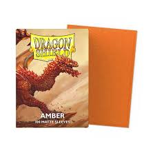 100ct Matte Sleeves - Standard Size - Amber
