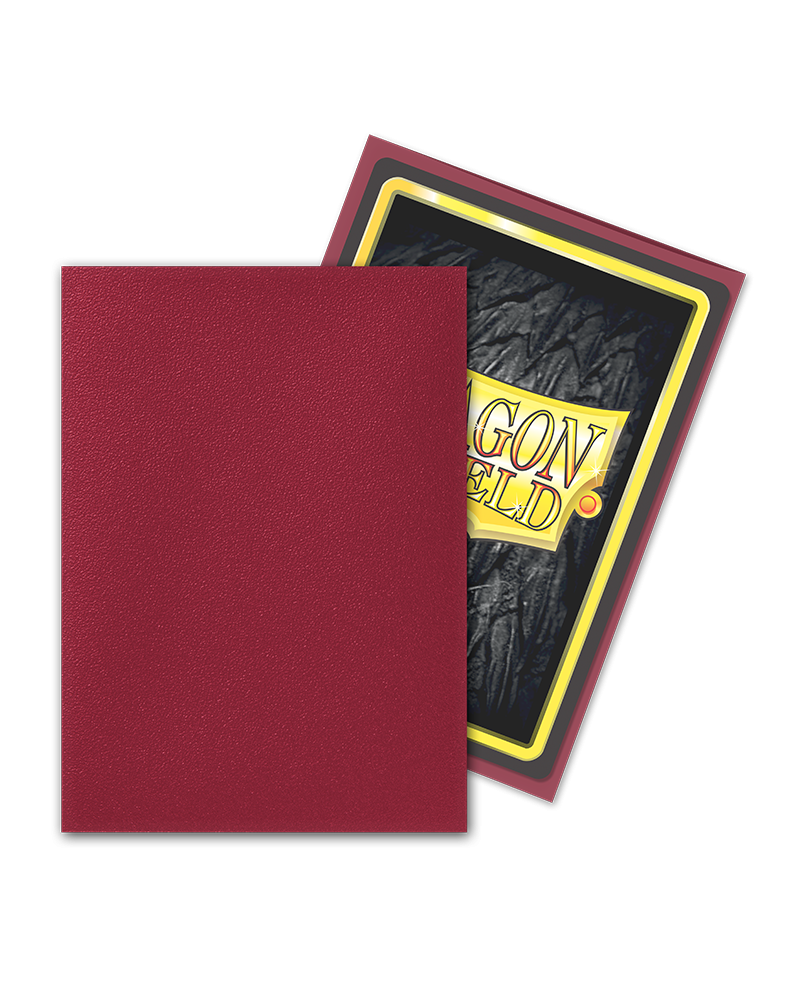 100ct Matte Sleeves - Standard Size - Blood Red
