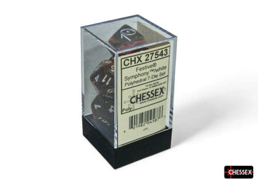 Chessex Festive 7-Die Set Symphony/White