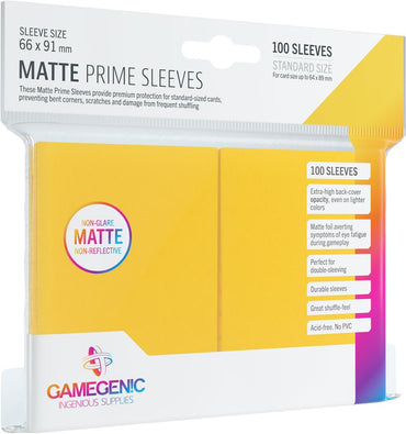 MATTE Prime Sleeves: Yellow