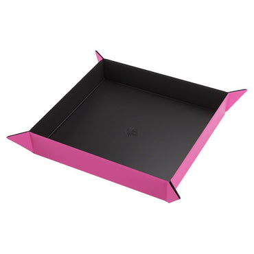 Dice Tray: Square: Black/Pink