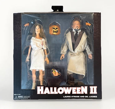 Halloween 2 Laurie Strode & Dr. Loomis NECA Figures