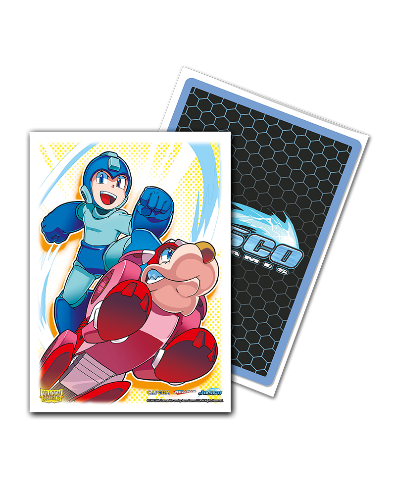 100ct Matte Sleeves - Standard Size - Classic Art: Mega Man & Rush