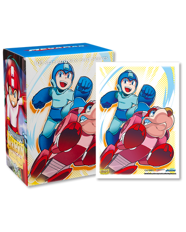 100ct Matte Sleeves - Standard Size - Classic Art: Mega Man & Rush