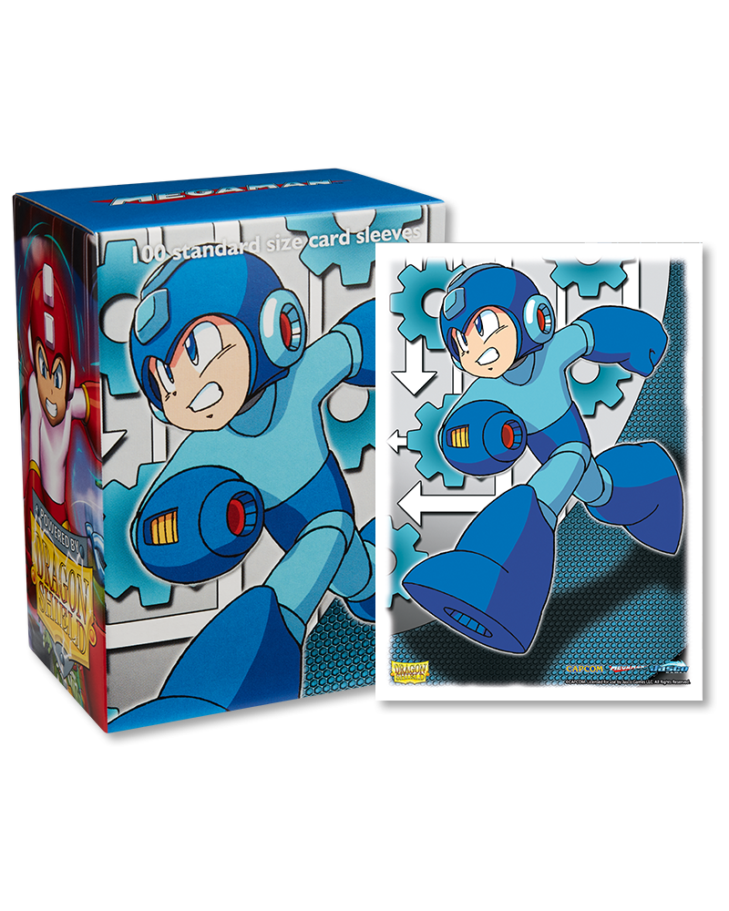 100ct Matte Sleeves - Standard Size - Classic Art: Mega Man