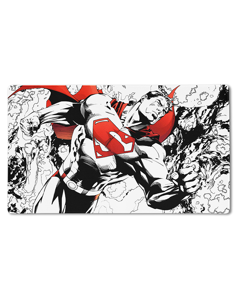 TCG Playmat - Classic Art: Superman Core (Red/White)