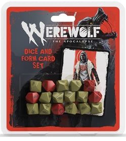 Werewolf: The Apocalypse 5th Edition RPG Dice and Form Card Set