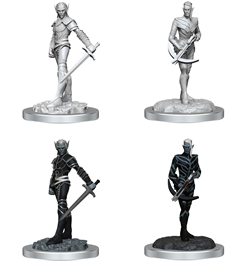 D&D NMM W18 Drow Fighters unpainted miniatures