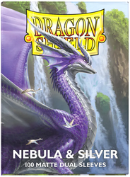 DRAGON SHIELD SLEEVES DUAL MATTE NEBULA AND SILVER 100CT