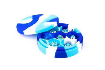 Silicone 7 dice set Case Assorted colors