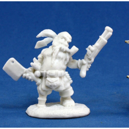 Reaper Miniature - Dark Heaven Gruff Grimecleaver, Dwarf