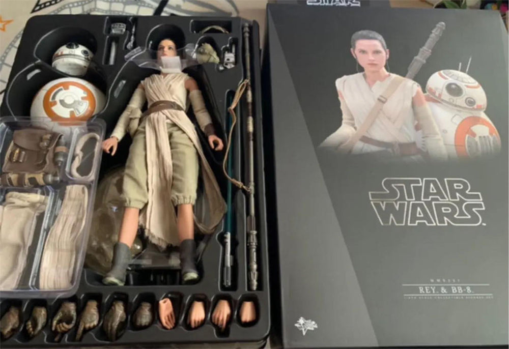 Hot Toy's Rey "Skywalker/Palpatine" With BB8