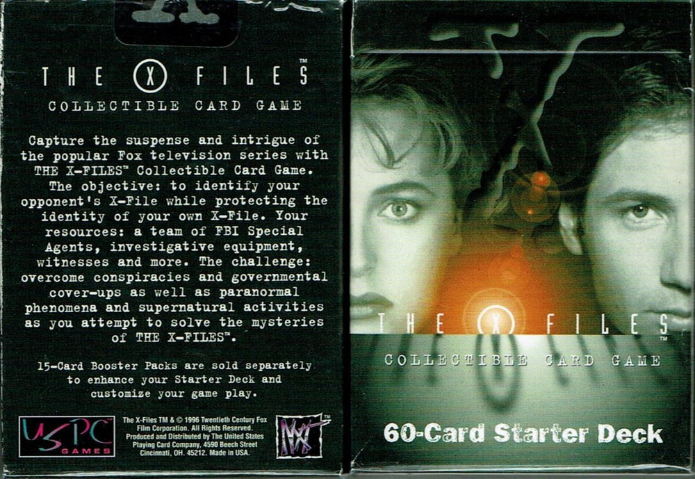 SEALED The X-Files Collectible Card Game Starter Deck + Advertising Poster and Flier