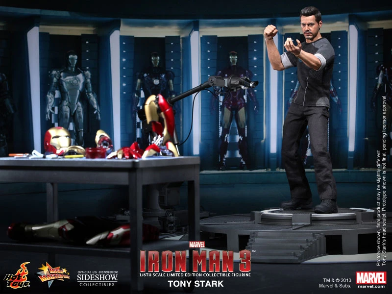 Hot Toys Iron Man 3 Tony Stark Mark XLII Autonomous Prehensile propulsion Suit Test Version