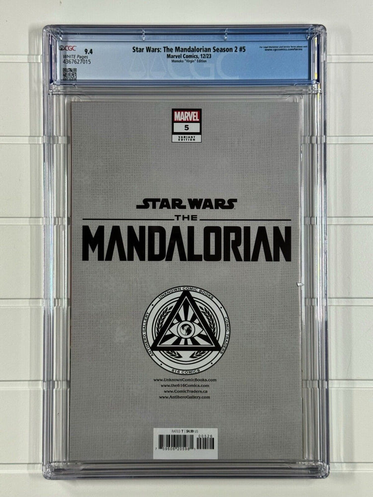 Marvel Star Wars The Mandalorian #5 2023 Peach Momoko Virgin Variant CGC 9.4