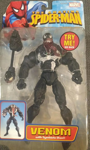 2005 The Amazing Spider-Man: Venom w/ Symbiote Blast Marvel Toy Biz Figure HTF