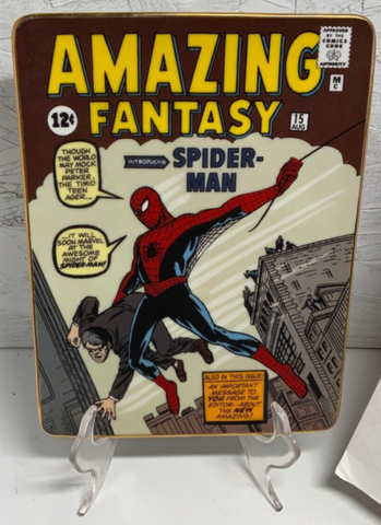 Amazing Fantasy #15 Spider-Man Collector Plate made of fine porcelain
