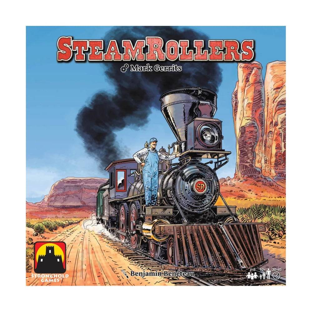 Steamrollers Roll & Write Rail Game