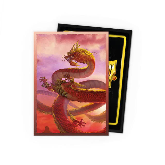 100ct Dual Matte Sleeves - Standard Size - Limited Edition Brushed Art: Wood Dragon 2024