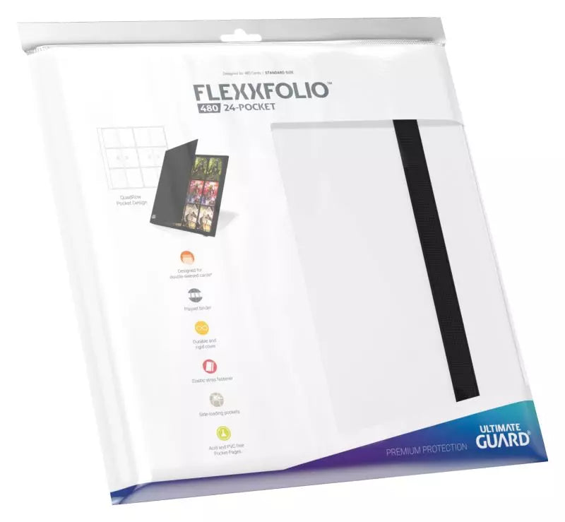 FlexxFolio 12 Pocket Quadrow Card Holder White